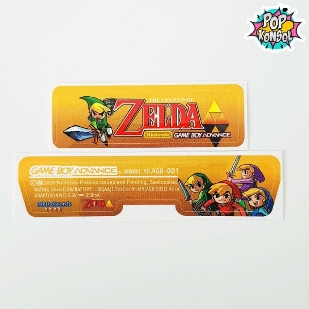 Pop Konsol Nintendo Gameboy Advance Arka Yapıştırma The Legend Of Zelda Gba Back Tag Sticker Model 09 Oyun Konsolları Fiyatı