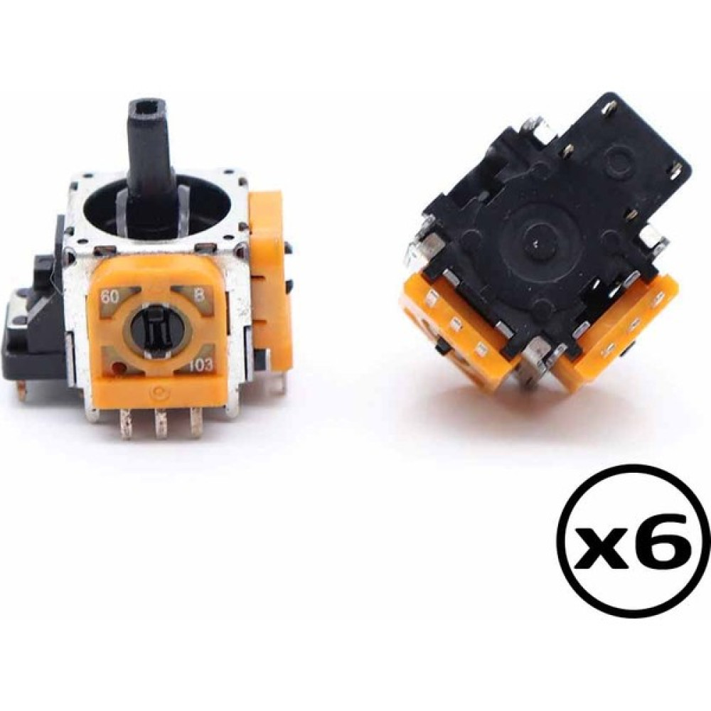 Pop Konsol Ps4 Analog Motoru Tüm Playstation 4 Kollarına Uyumlu Turuncu Seri Kaliteli Ps4 Yedek Parça X6 Adet - Siyah PlayStation 4 PS4 Oyunları Fiyatı