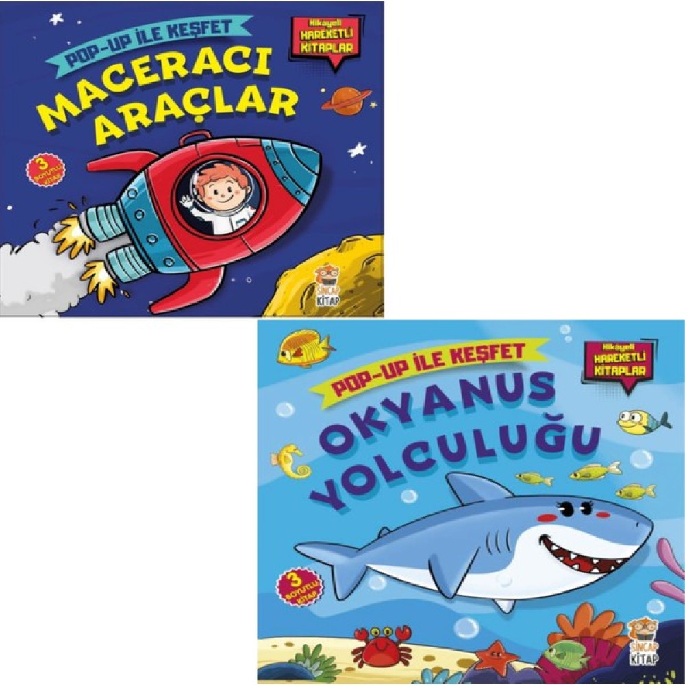 Pop-Up Ile Keşfet/ Okyanus Yolculuğu-Maceracı Araçlar - Çocuk Kitapları Çocuk Masal Fiyatı