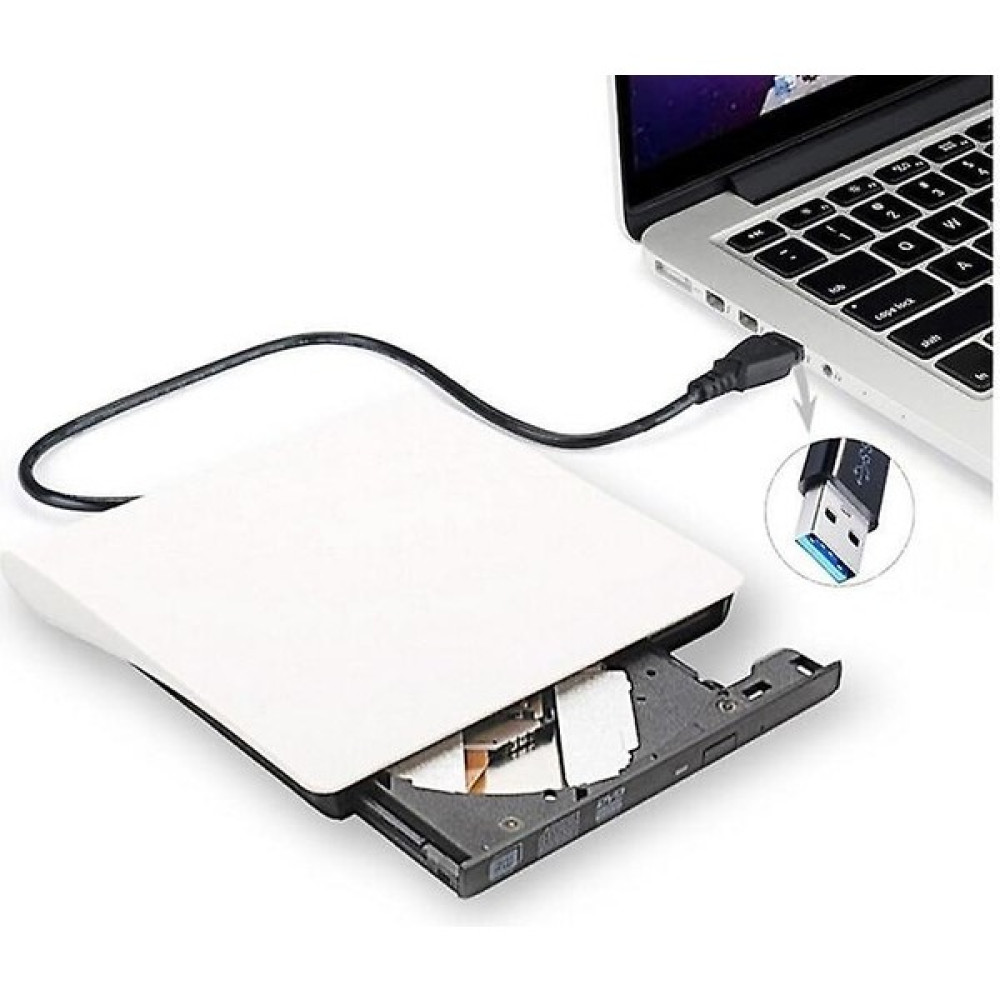 Pop-Up USB 3.0 Harici Dvd-Rw Optik Sürücü - Beyaz CD & DVD Sürücüler Fiyatı
