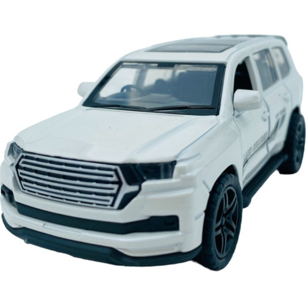 Popit Toys Metal Model Araç Oyuncak Çek Bırak Açılır Kapılar Cam Tavan Toyota Land Cruiser Off-Road Beyaz Oyuncak Araç Fiyatı