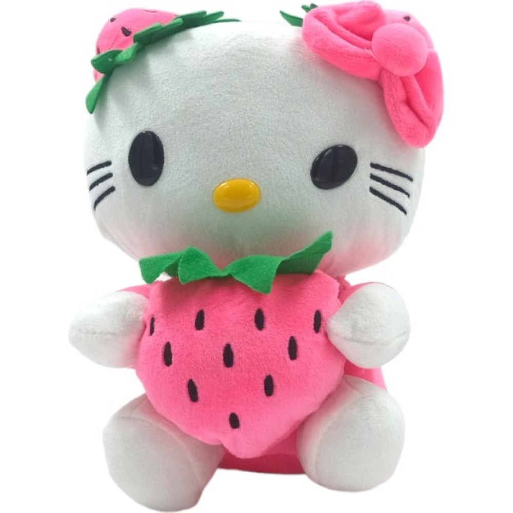 PopŞeker Çilek Temalı Sevimlilik: 20CM Hello Kitty Peluş - 07-Pembe Peluş Oyuncaklar Fiyatı