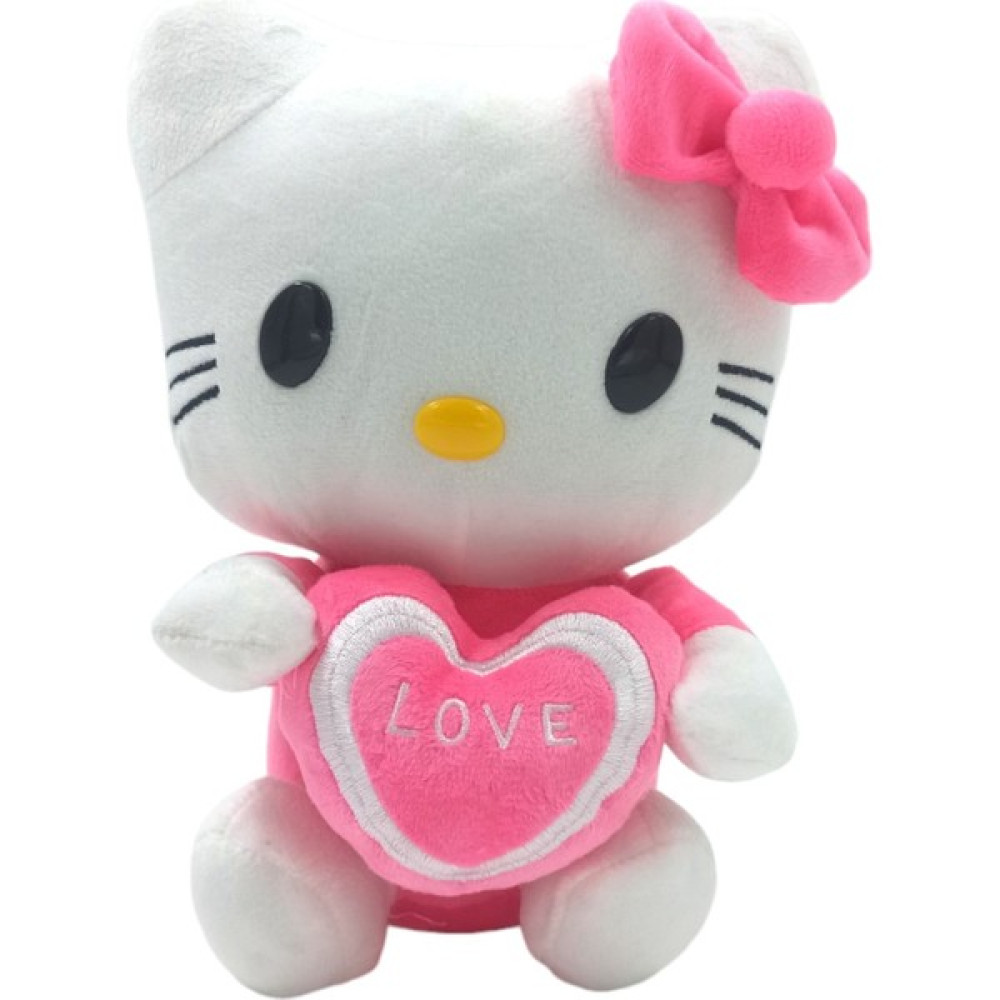 PopŞeker Kalp Temalı Hello Kitty Peluş 20CM. Yumuşak, Sevimli, Hediyelik - 205 Pembe Peluş Oyuncaklar Fiyatı