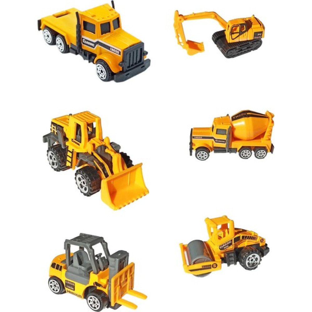 PopŞeker Metal Iş Makinaları 6'lı Oyuncak Iş Makinaları Seti Oyuncak Araç Fiyatı