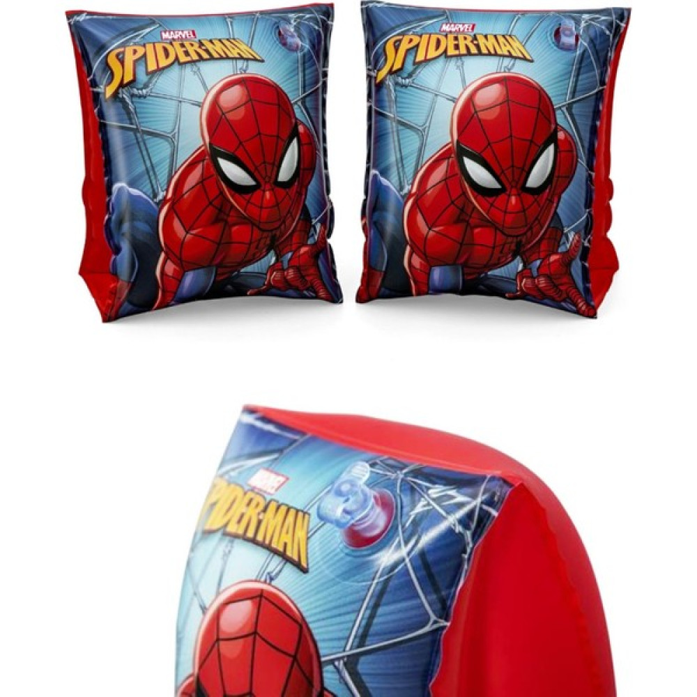 PopŞeker Plajda Örümcek Adam'a Dönüşün! Spiderman Temalı Deniz Simidi ve Kolluk Seti Şişme Su Ürünleri Fiyatı