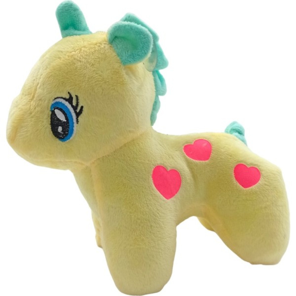 PopŞeker Unicorn Büyüsünü Yakalayın: Sıcacık Sarı Oyuncak Peluş Unicorn 17CM. Peluş Oyuncaklar Fiyatı