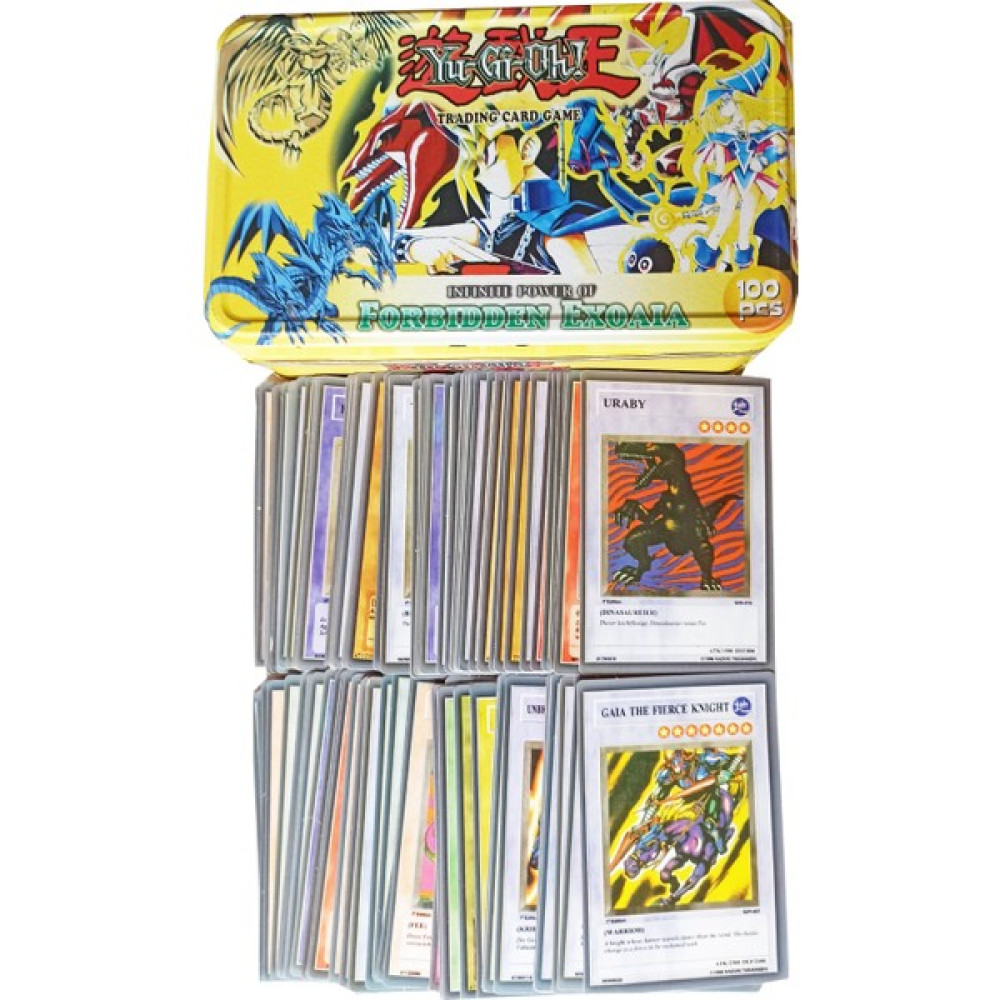 PopŞeker Yu-Gi- Oh Metal Kutulu Oyun Kartları 100 Adet Oyun Seti Fiyatı
