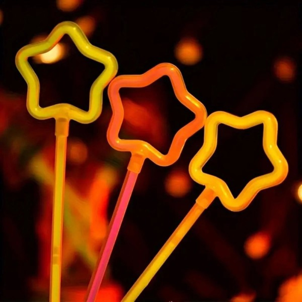 Populermarketim - Glow Stick Yıldız Asa Kırılınca Yanan Yıldız Çubuklar 6 Renk 6 Adet - Standart Oto Boyaları Fiyatı