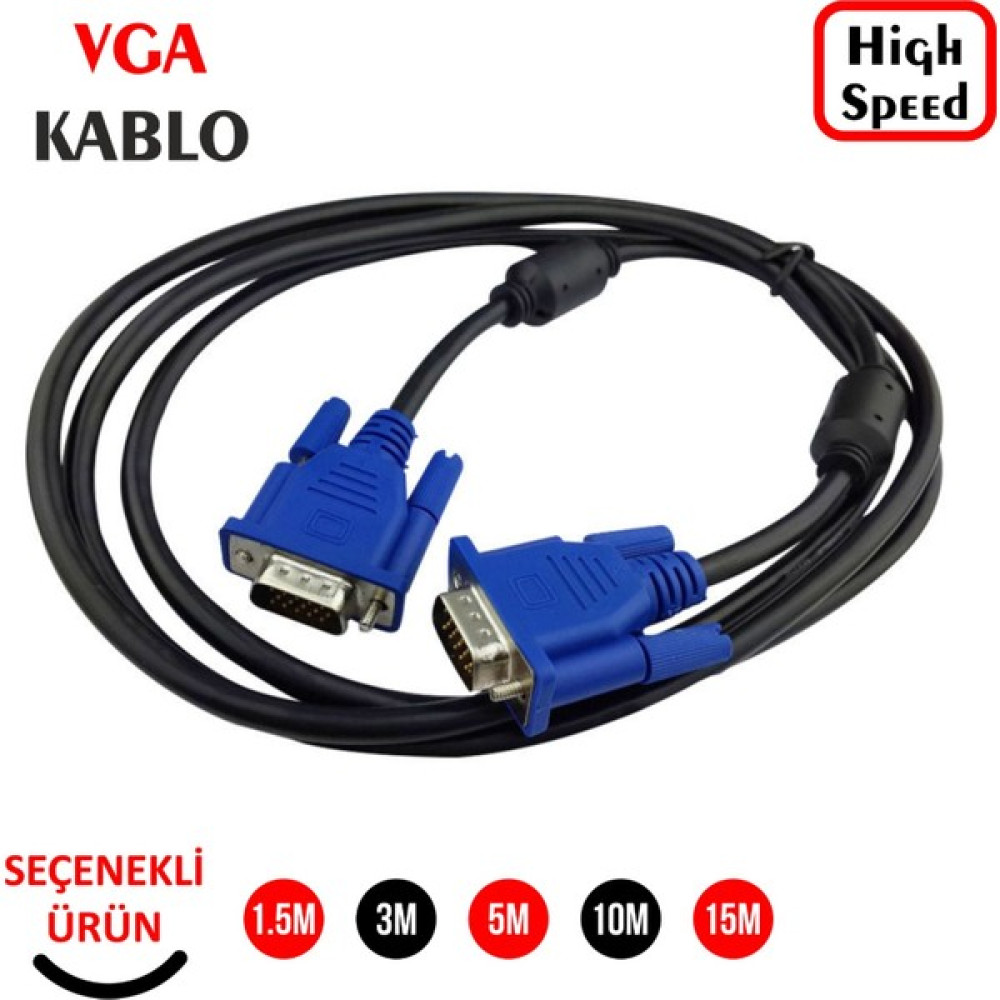 Popvitrin 5 Metre VGA Görüntü Kablosu Pw- 5025 Oto Boyaları Fiyatı