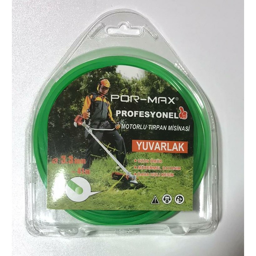 Por-Max Motorlu Tırpan Misinası 3,3 mm 41 mt Yuvarlak Silikonlu Plastik Diğer Fiyatı