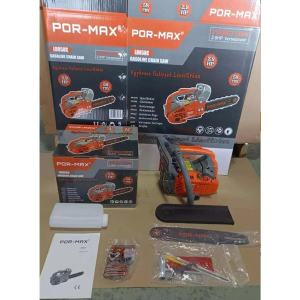 Por-Max Pormax Benzinli Ağaç Kesme Motoru LD858C Bahçe Makinesi Fiyatı