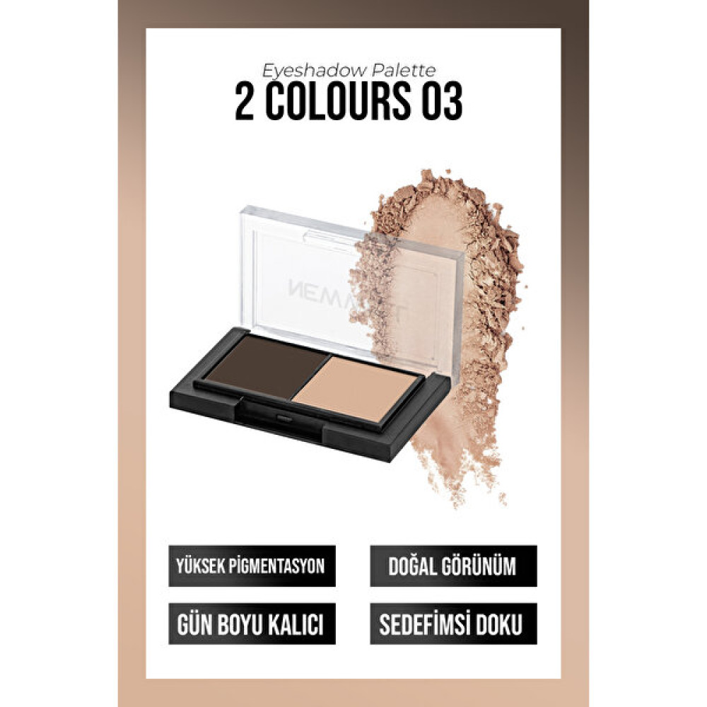 Porcelain Make Up 2li Far Paleti No03 - AÇIK KAHVE Göz Farı Fiyatı
