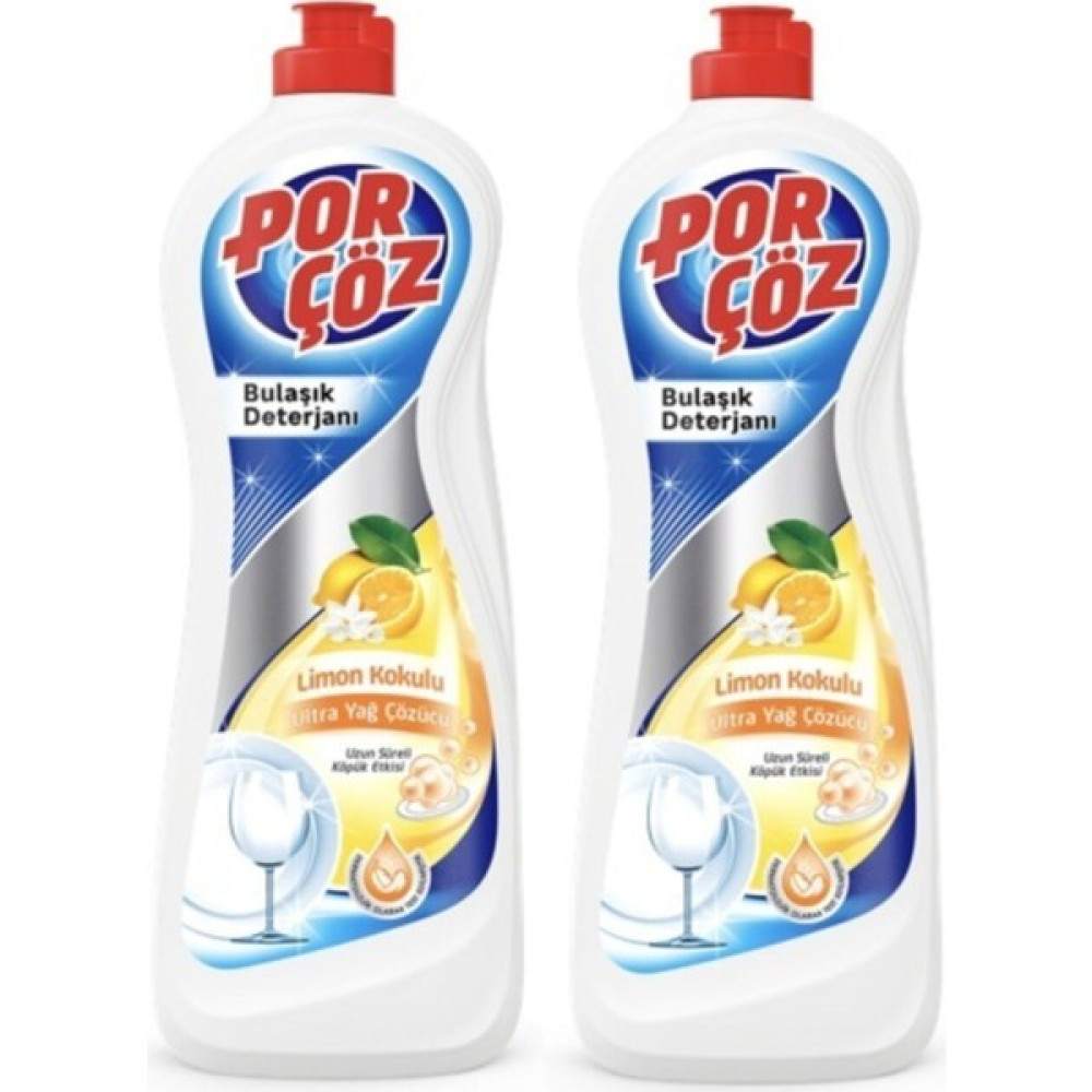 Porçöz Bulaşık Deterjanı Limon Kokulu 675 ml x 2 Adet Çamaşır Deterjanı Fiyatı