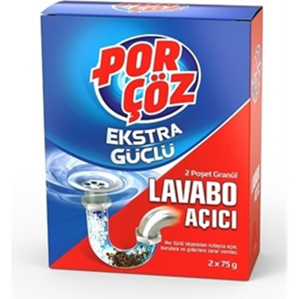 Porçöz Lavabo Açıcı Granül 2 x 70 g - 70 gr Temizlik Malzemeleri Fiyatı