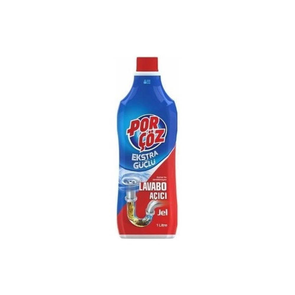 Porçöz Lavabo Açıcı Jel 1 Lt. - 1 lt Temizlik Malzemeleri Fiyatı