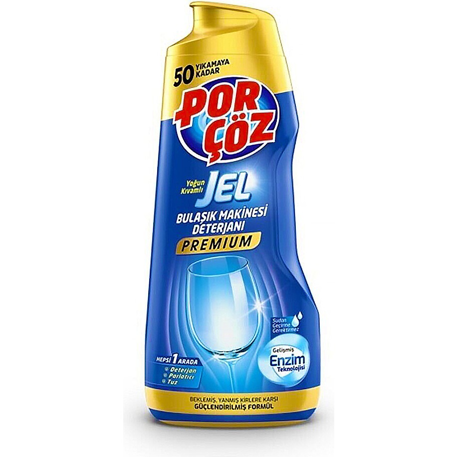 Porçöz Premium Bulaşık Makinesi Deterjanı Jel 900 ml Kokusuz 50 Yıkama Sayısı ile Etkili Temizlik Bulaşık Makineleri Fiyatı