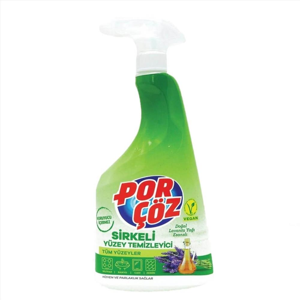 Porçöz Sirkeli Yüzey Temizleyici 750 ml Parlatıcı ve Temizleyiciler Fiyatı