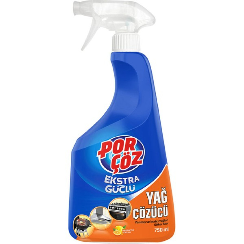 Porçöz Sprey Yağ Çözücü 12 x 750 ml Temizlik Malzemeleri Fiyatı