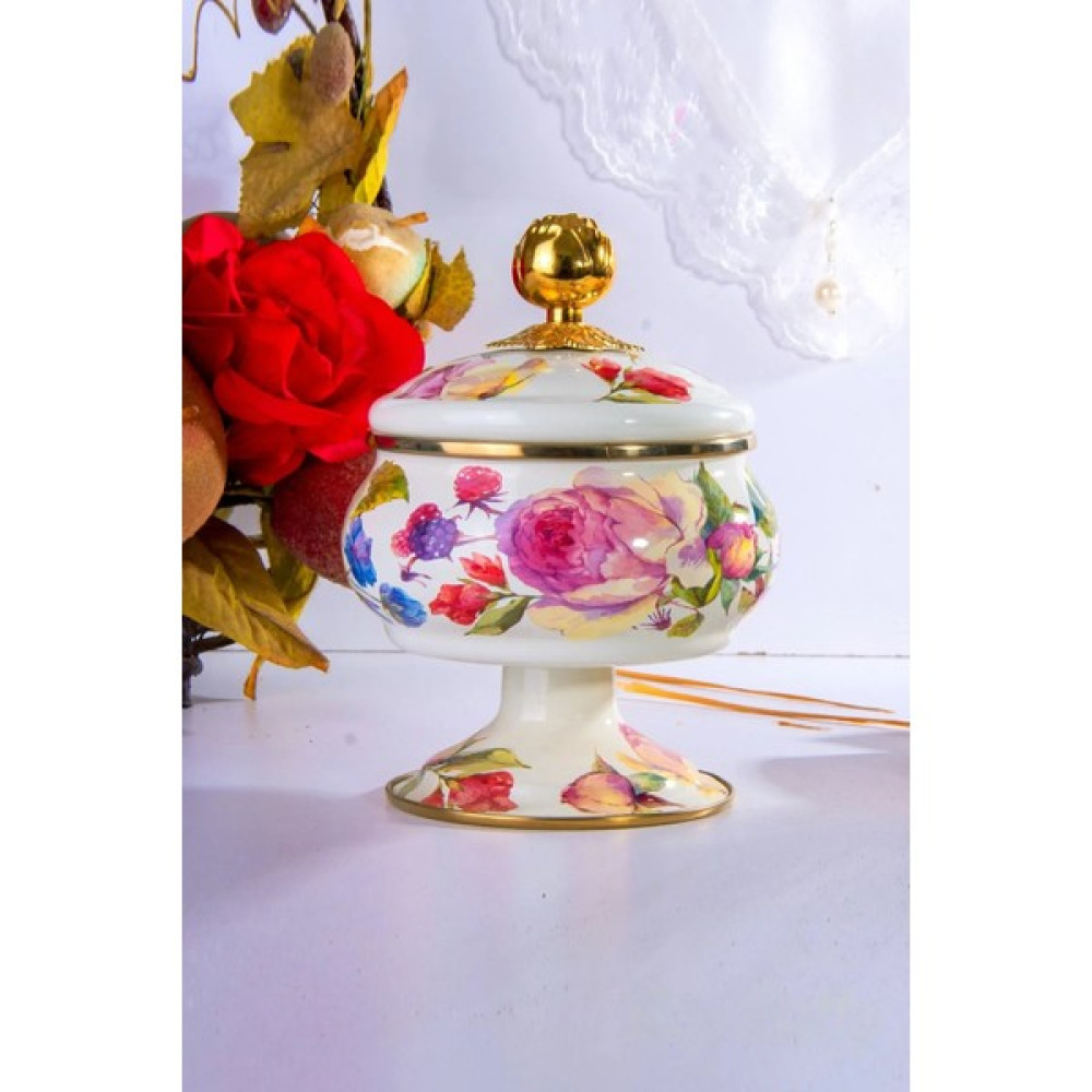 Porlistan Emaye 13CM Şekerlik-Rose Deluxe 13CM Şekerlik Saklama Kapları Fiyatı