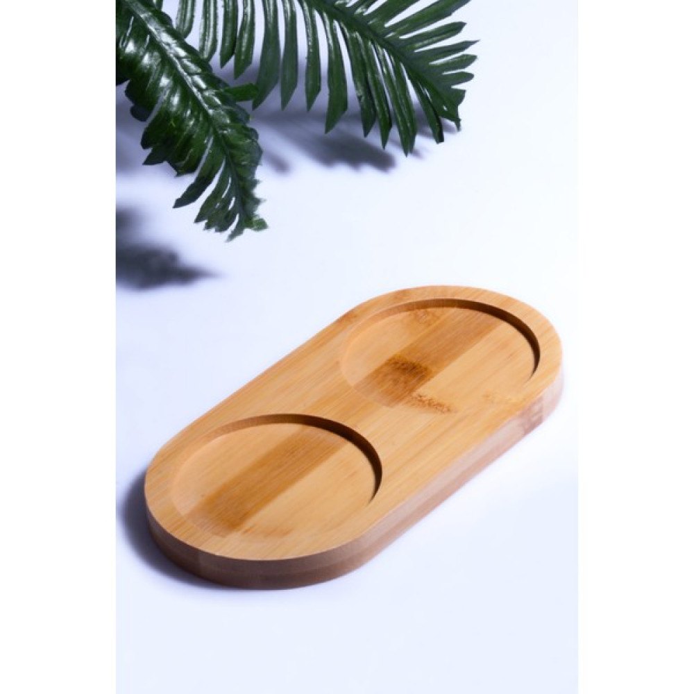 Porselen Diyarı Bambu Doğal 2 Bölmeli Yağdanlık Altlığı 20X10 cm Saklama Kapları Fiyatı