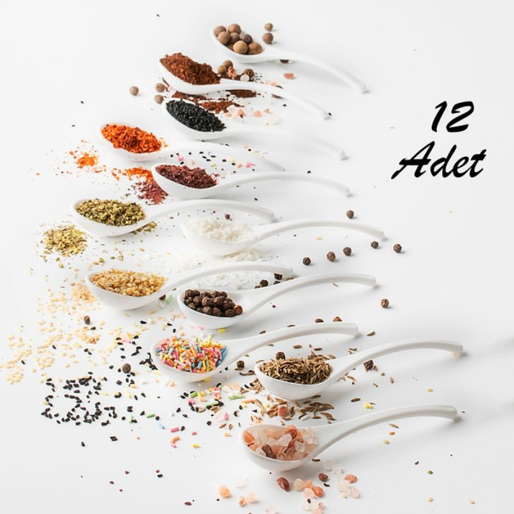 Porsima 0793-1 Baharat Kaşığı Kahvaltılık Bal Şeker Reçel Servis Kaşığı Beyaz 12 Adet Çatal / Kaşık / Bıçak Takımları Fiyatı