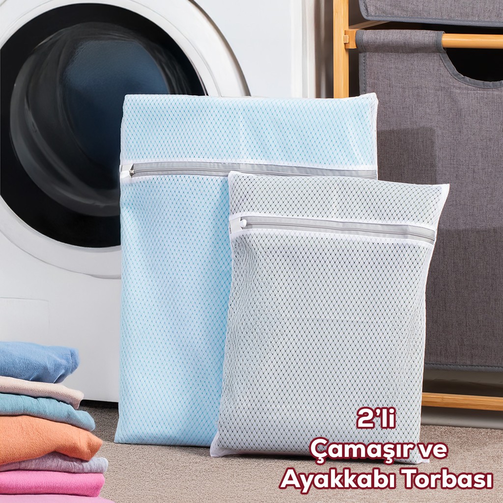 Porsima Porsıma 3130 Çamaşır Torbası 30*40 cm x 1 - 3129 Çamaşır Torbası 40*50 cm x 1 - Renkli Bebek Çamaşır Yıkama Torbası Fiyatı