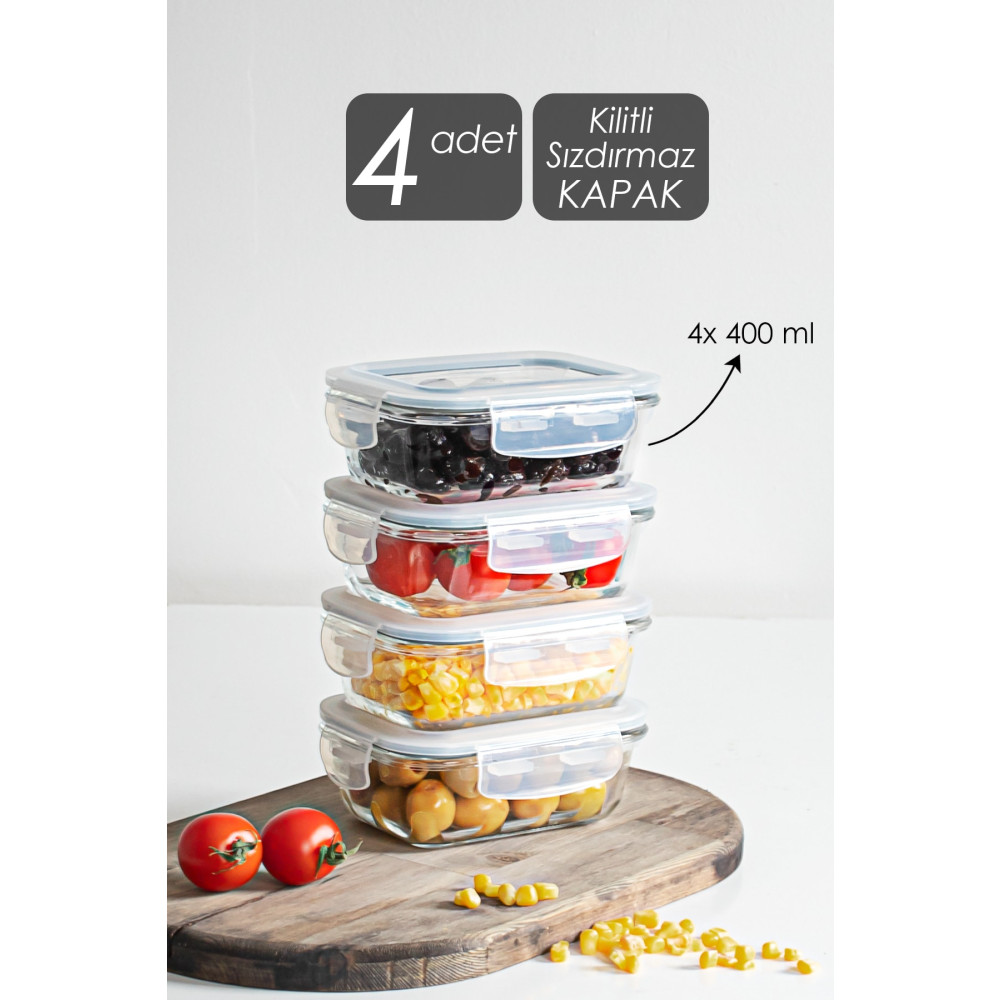 Porsima Sado 4 Lü Cam Saklama Kabı Kahvaltılık Cam Saklama Seti Erzak Saklama Kabı Erzak Seti Saklama Kapları Fiyatı