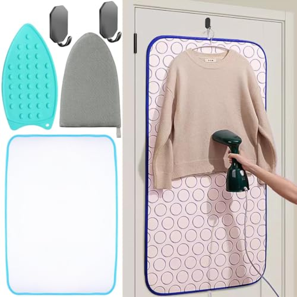 Portable Ironing Mat for Table Top Ironing Pad for Countertop Thick Ironing Blanket Over The Door Steamer Pad Washer Dryer Heat Resistant Pad Cover Travel Ironing Board (Large 47.2"x23.6") Ironing Boards and Accessories Fiyatı