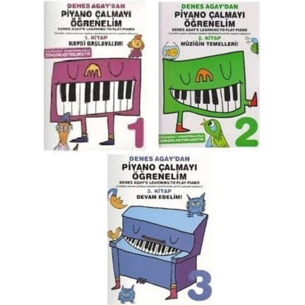 Porte Müzik Eğitim Yayınları Denes Agay 'dan Piyano Çalmayı Öğrenelim 1 - Denes Agay 'dan Piyano Çalmayı Öğrenelim 2 - Denes Agay 'dan Piyano Çalma... Bilgisayar Kitapları Fiyatı