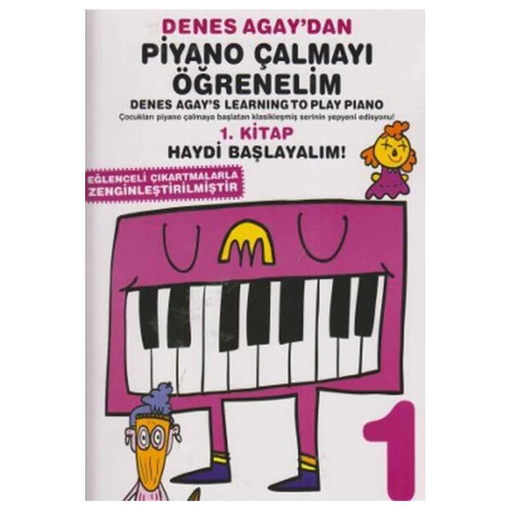 Porte Müzik Yayınları Müzik Eğitimi Denes Agaydan Piyano Çalmayı Öğrenelim-1 Denes Agay Müzik Fiyatı