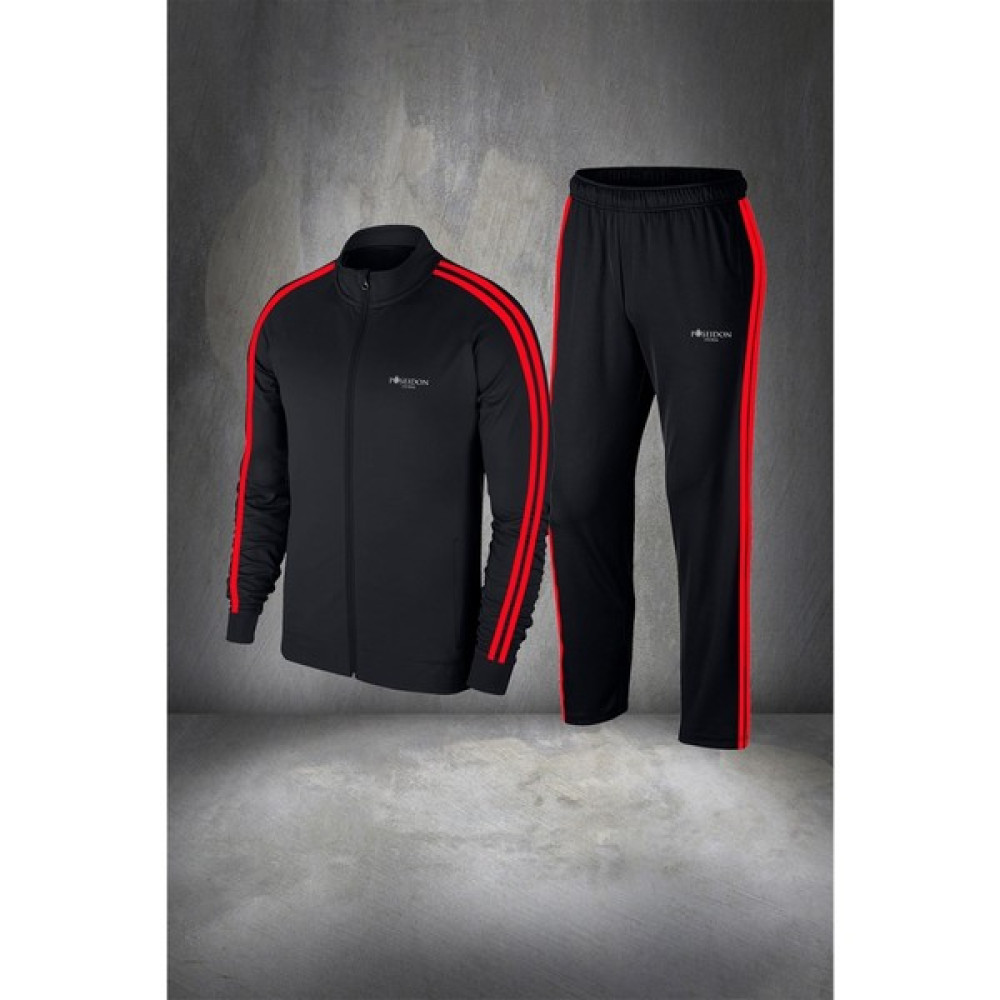 Poseidon Storm Erkek Siyah Supra Penye Kumaş Her Mevsim Için Eşofman Takımı Seti (S-3xl) Erkek Eşofman Fiyatı