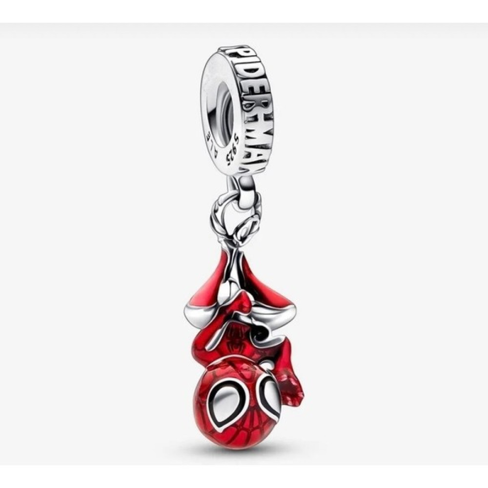 Poseidons Jewellery Pandora Marvel Asılı Örümcek Adam Sallantılı Charm - Kırmızı Altın, Takı & Aksesuar Fiyatı