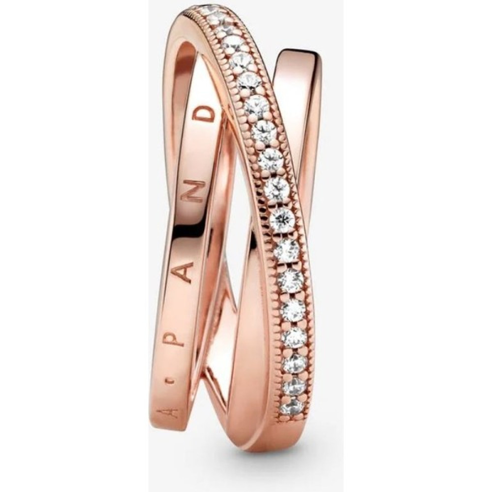 Poseidons Jewellery Üçlü Iç Içe Geçmiş Şerit Yüzük Rose - 17 Gümüş Yüzük Fiyatı