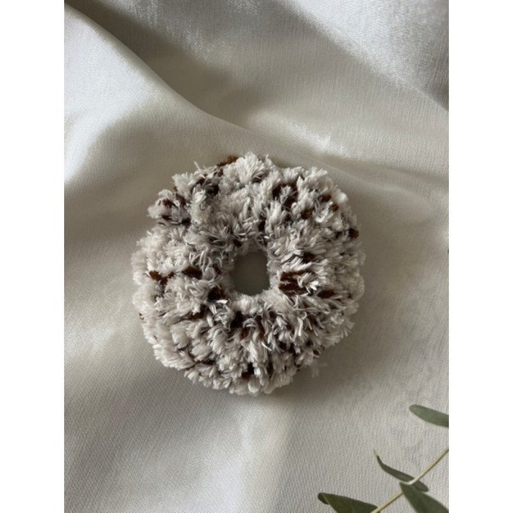 Poshyatelier Peluş Tüylü Krem Kahve Scrunchie Simit Topuz Toka Toka, Taç & Saç Bandı Fiyatı
