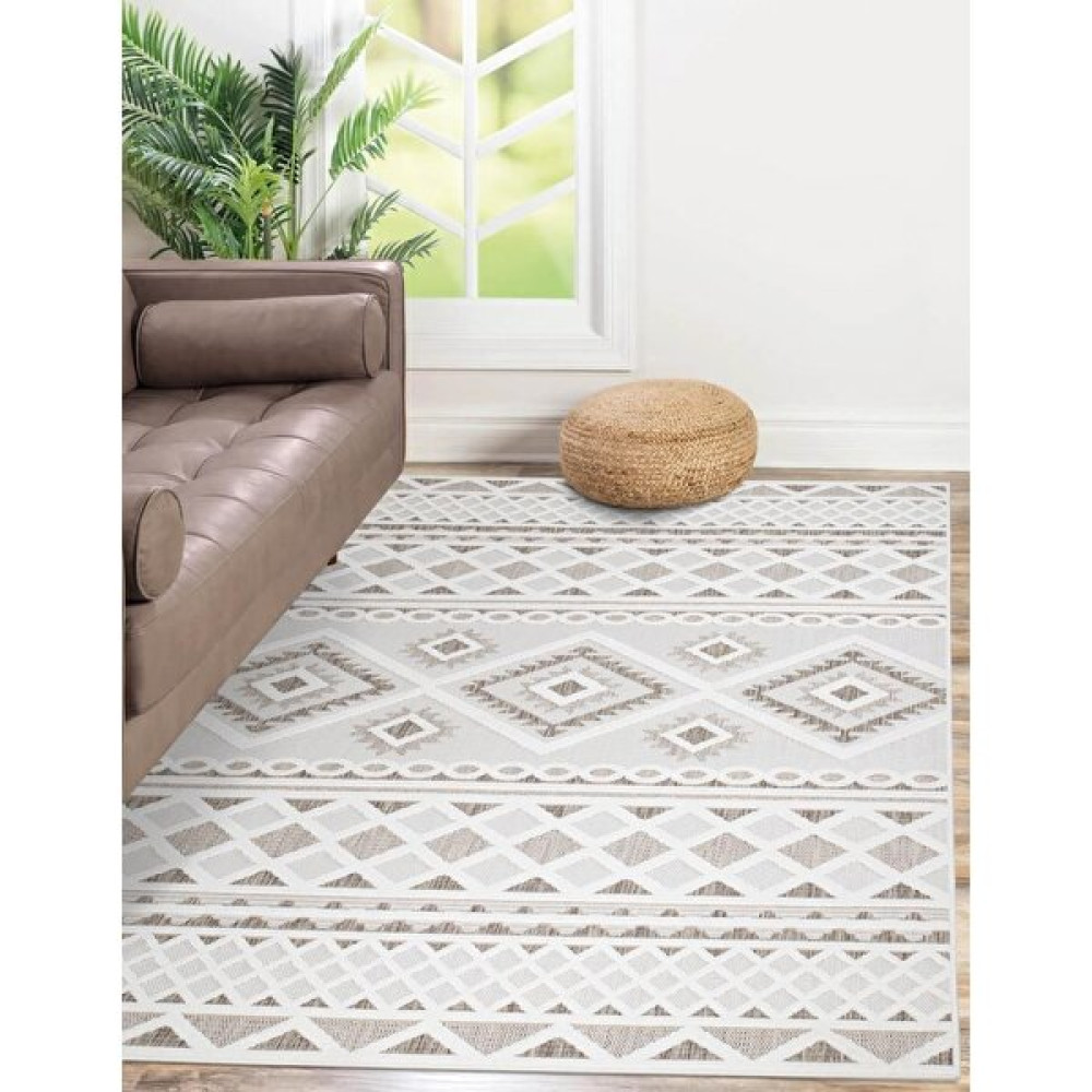 Post Halı Stella Serisi Dokuma Sisal Modern Hav Toz Vermez Krem Kahve Salon,mutfak,oturma Odası ve Dış Mekan Halısı - 80 x 150 cm Salon Halısı Fiyatı