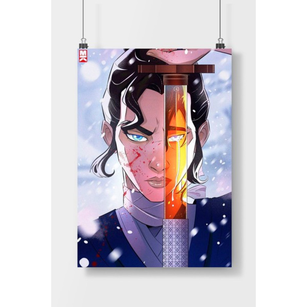 Poster City Blue Eyed Samurai Anime Poster Çerçevesiz Parlak Kağıt - 30 x 42 - Çok Renkli Poster Fiyatı