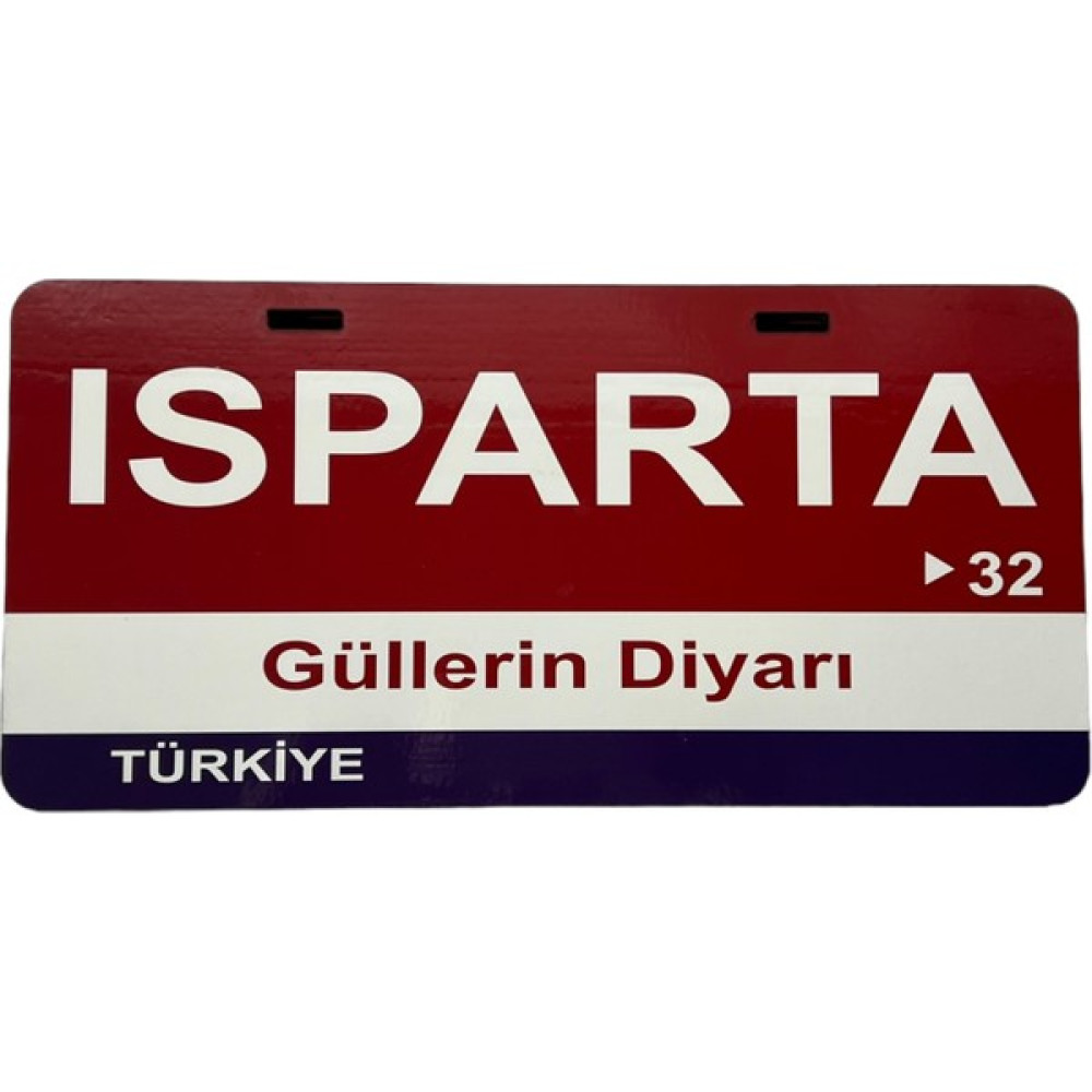 Poster Sepeti Poster 32 Plaka Numaralı Isparta Ili 15 x 30 cm Ahşap Poster - 0,3x15x30 - Renkli Poster Fiyatı