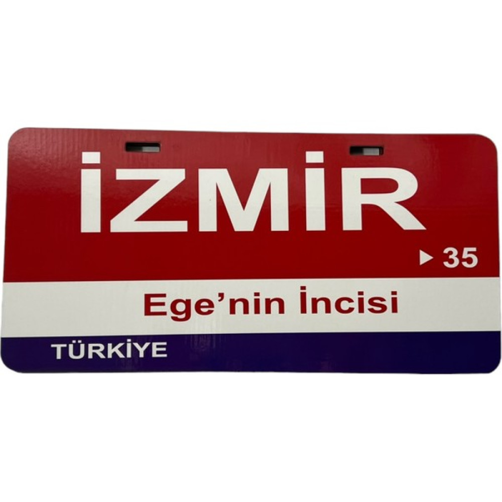 Poster Sepeti Poster 35 Plaka Numaralı Izmir Ili 15 x 30 cm Ahşap Poster - 0,3x15x30 - Renkli Poster Fiyatı
