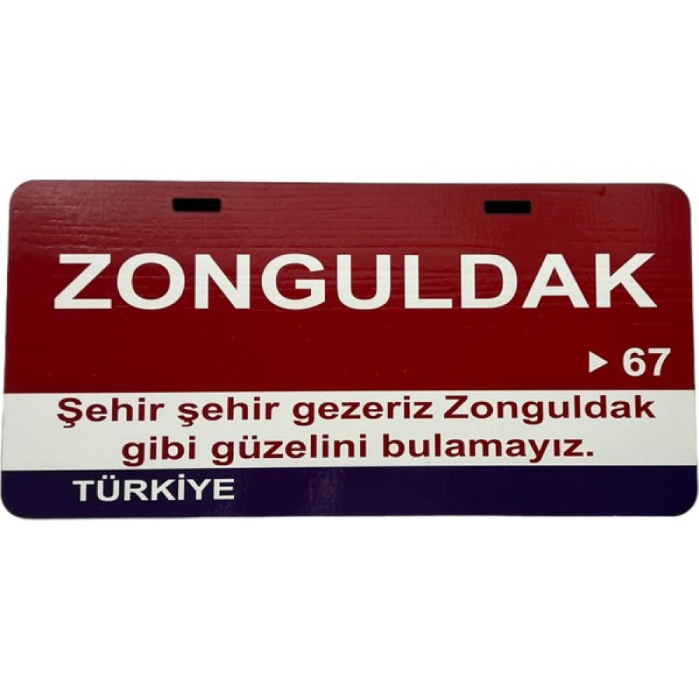 Poster Sepeti Poster 67 Plaka Numaralı Zonguldak Ili 15 x 30 cm Ahşap Poster - 0,3x15x30 - Renkli Poster Fiyatı
