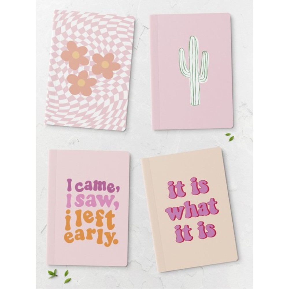 Postifull Çizgisiz Defter Seti Pembe 4 Adet 14 x 20 cm 64 Sayfa Not Defteri & Bloknot Fiyatı