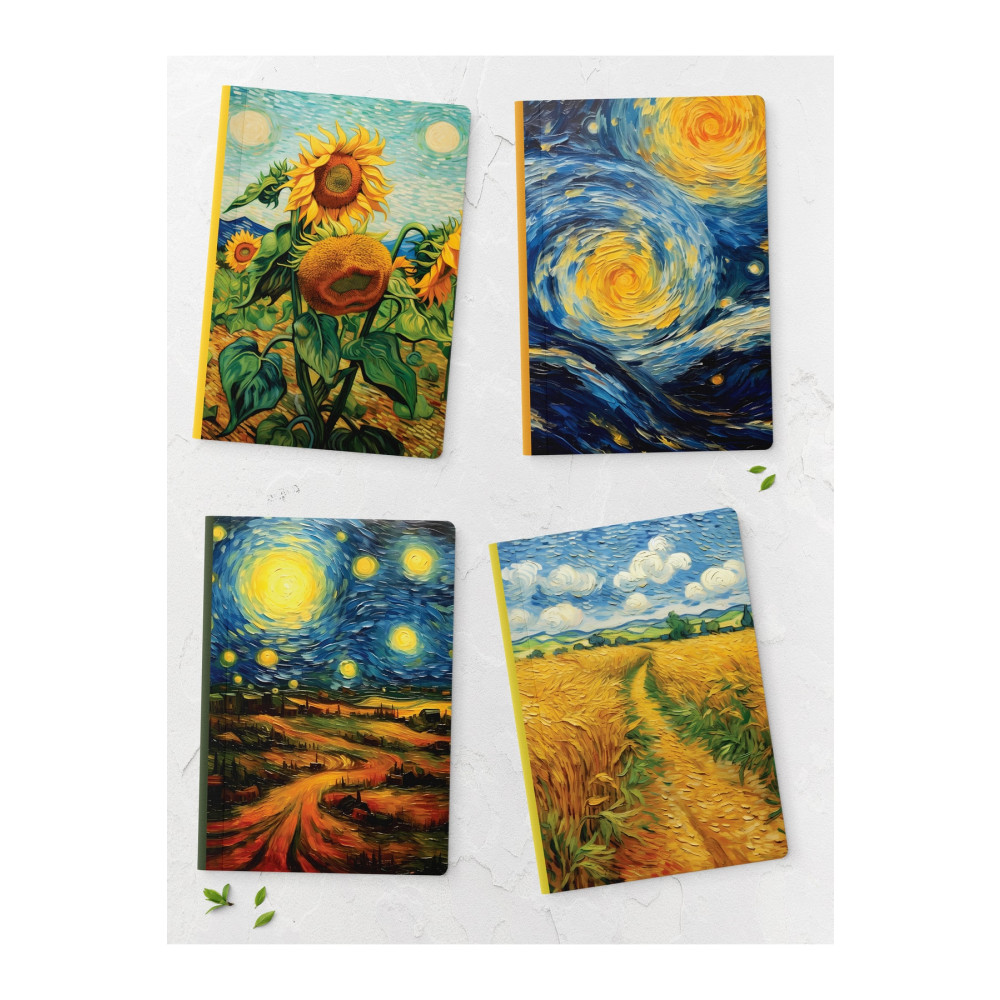 Postifull Van Gogh Defter Seti - Sanat Temalı - 4 Adet - 14cm*20cm - 64 Sayfa - Çizgisiz Defter Fiyatı