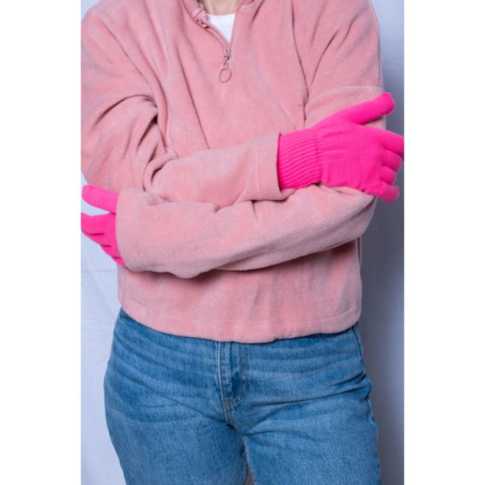 Posuss Tam Parmak Likralı Kadın Eldiven - Neon Pembe - PS3132 Kadın Eldiveni Fiyatı