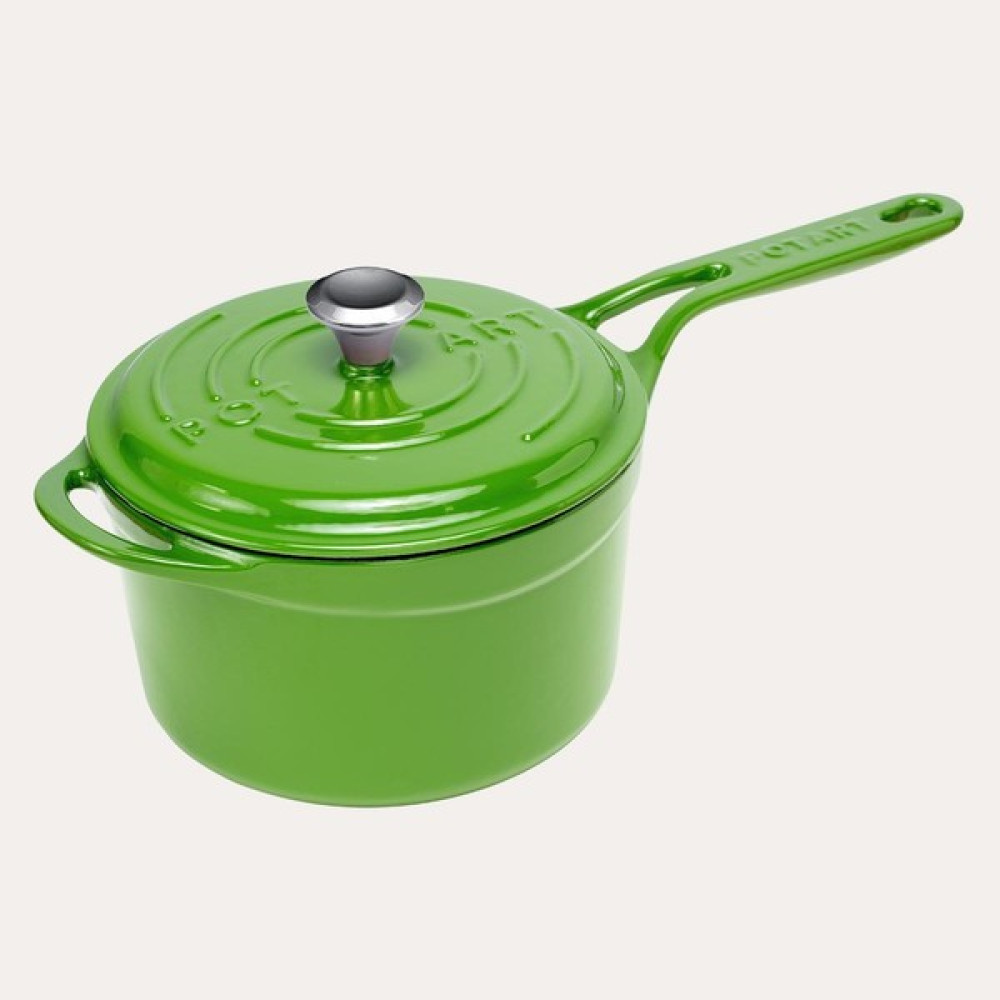 Pot Art Yeşil Mini Döküm Tencere 18 cm Tencereler Fiyatı