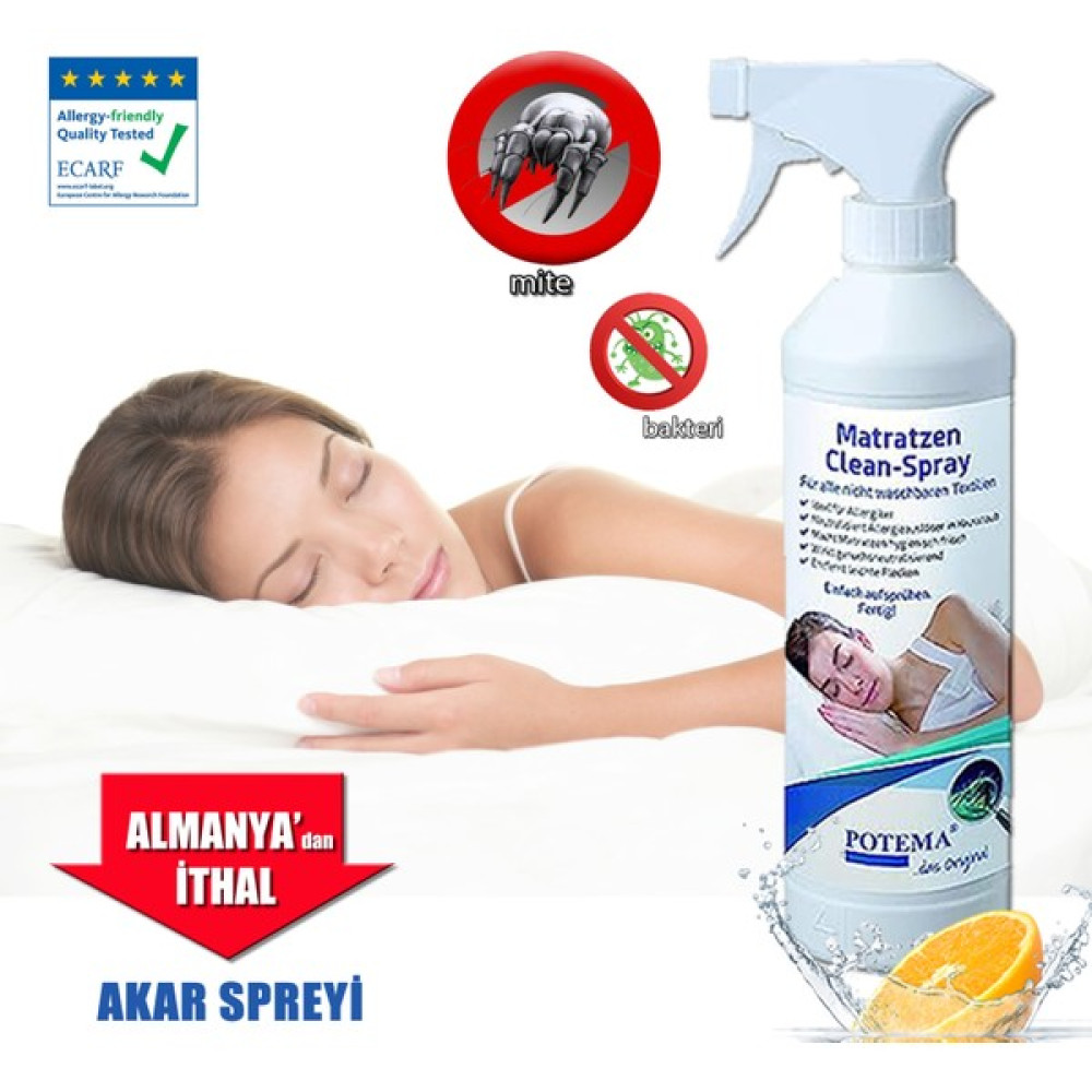 Potema Anti Mite Ev Tozu Akar larına Özel Yatak Temizleme Hijyen Sprey 330 ml Sinek-Kene-Haşere Kovucu Fiyatı