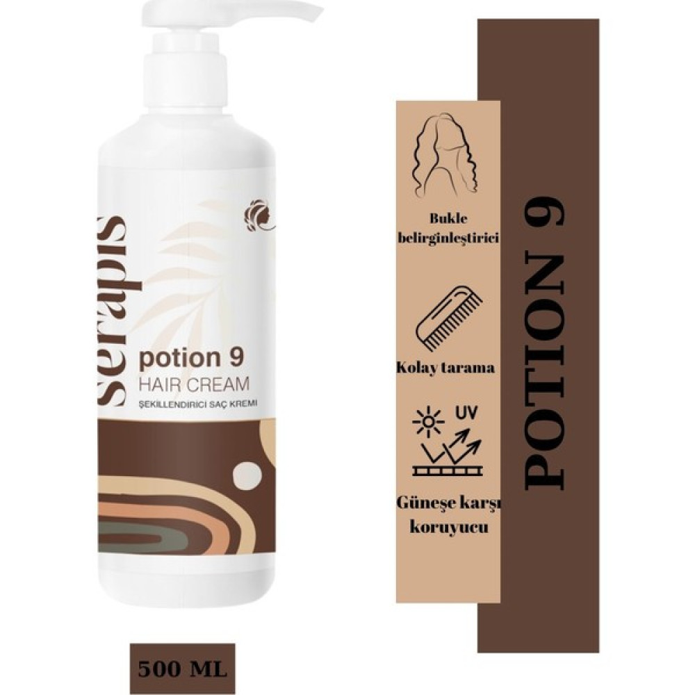 Potion 9 - Durulanmayan Şekillendirici Saç Bakım Kremi 500 ml Şampuan ve Saç Kremi Fiyatı
