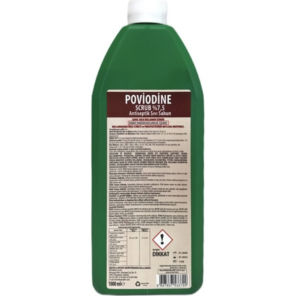 Poviodine Antibakteriyel Sıvı Sabun 1 lt Sabunlar Fiyatı