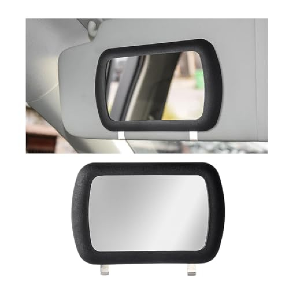 povtii 1PC Car Sun Visor Vanity Mirror, Clip-on Automotive Makeup Sun-Shading Mirror, Vehicle Sun Visor Cosmetic Vanity Mirror for Women Girls, Universal Interior Car Accessories