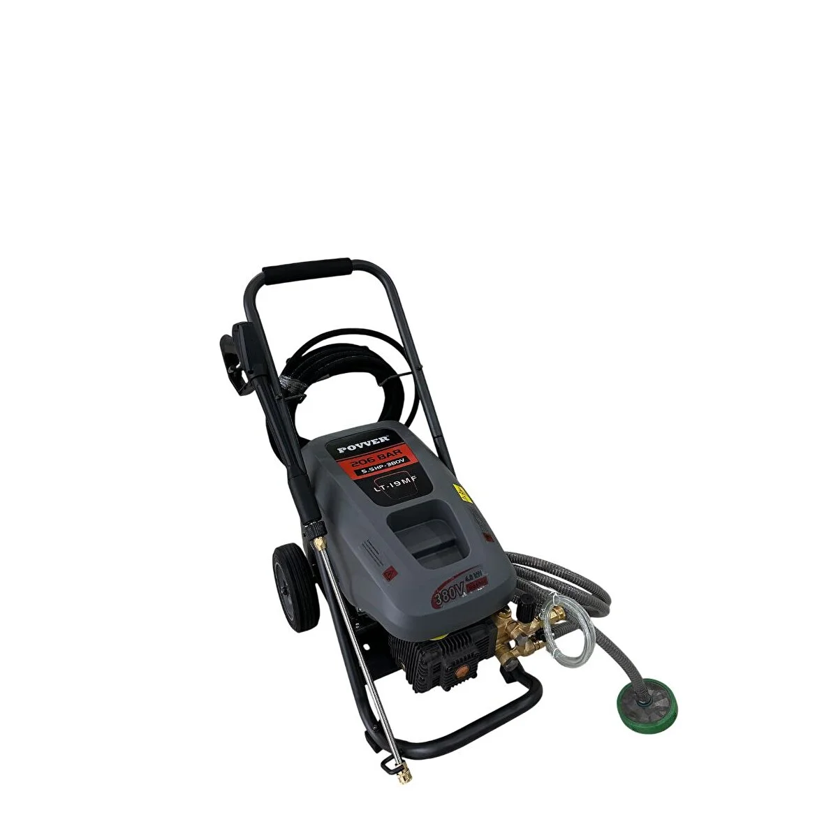 Povver Power Endüstriyel Yüksek Basınçlı Yıkama Makinesı (4000 W-5,5hp-206 Bar) Oto Yıkama Ürünleri Fiyatı