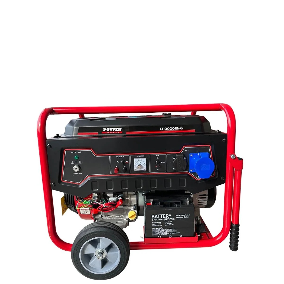 Povver Power Lt10000 En 10,6 Kva İpli Marşli Benzinli Jeneratör Jeneratörler Fiyatı