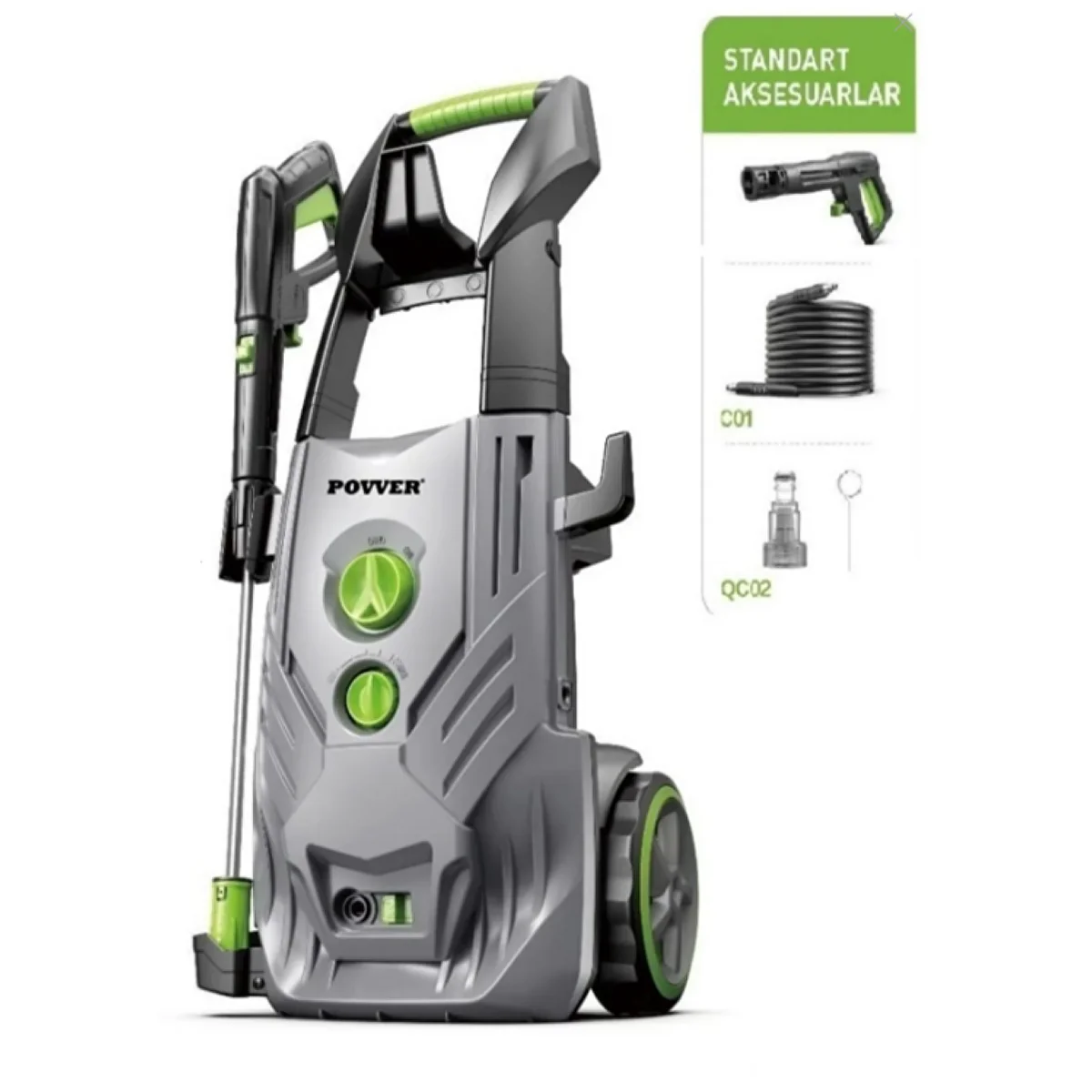 Povver Power Profesyonel Yüksek Basınçlı Yıkama Makinası (2200 W-170 Bar) Oto Yıkama Ürünleri Fiyatı